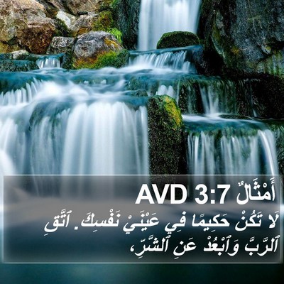 أَمْثَالٌ 3:7 AVD Bible Verse Image