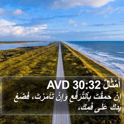 أَمْثَالٌ 30:32 AVD Bible Verse Image