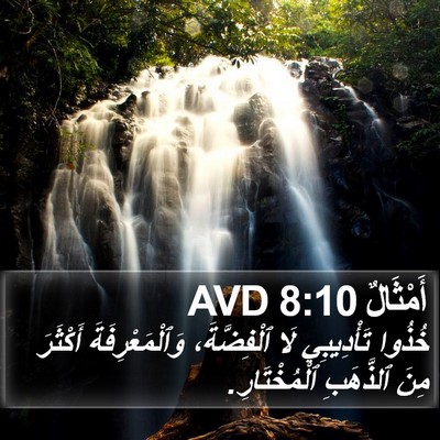 أَمْثَالٌ 8:10 AVD Bible Verse Image