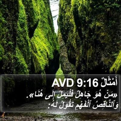 أَمْثَالٌ 9:16 AVD Bible Verse Image