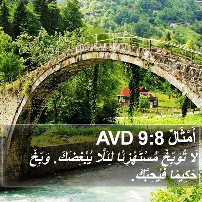 أَمْثَالٌ 9:8 AVD Bible Verse Image