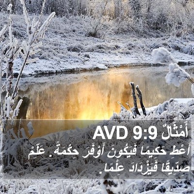أَمْثَالٌ 9:9 AVD Bible Verse Image