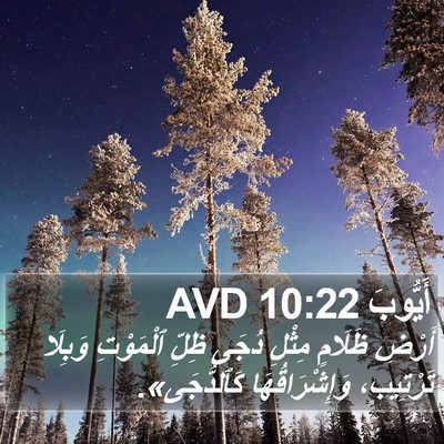 أَيُّوبَ 10:22 AVD Bible Verse Image