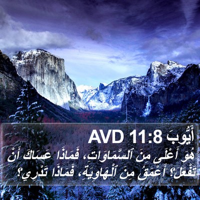 أَيُّوبَ 11:8 AVD Bible Verse Image