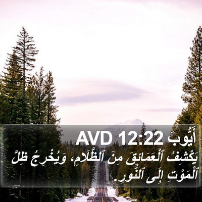 أَيُّوبَ 12:22 AVD Bible Verse Image