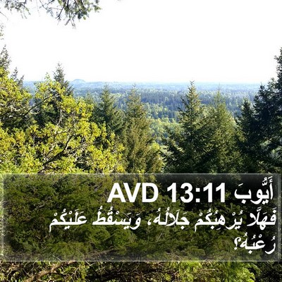 أَيُّوبَ 13:11 AVD Bible Verse Image