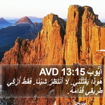 أَيُّوبَ 13:15 AVD Bible Verse Image