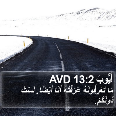 أَيُّوبَ 13:2 AVD Bible Verse Image