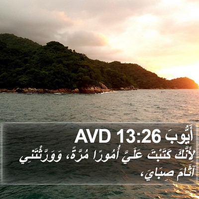 أَيُّوبَ 13:26 AVD Bible Verse Image