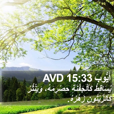 أَيُّوبَ 15:33 AVD Bible Verse Image
