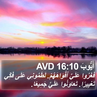 أَيُّوبَ 16:10 AVD Bible Verse Image