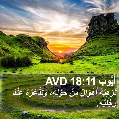 أَيُّوبَ 18:11 AVD Bible Verse Image