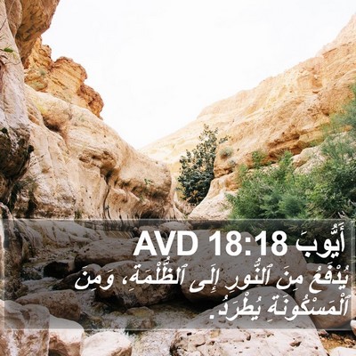 أَيُّوبَ 18:18 AVD Bible Verse Image