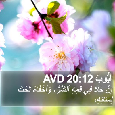 أَيُّوبَ 20:12 AVD Bible Verse Image