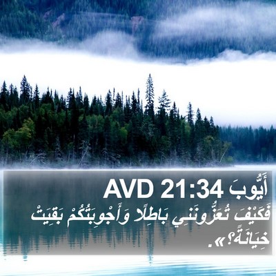 أَيُّوبَ 21:34 AVD Bible Verse Image