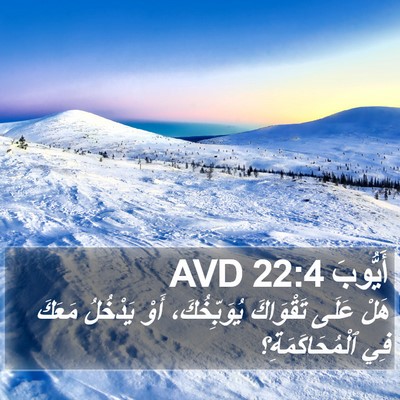 أَيُّوبَ 22:4 AVD Bible Verse Image