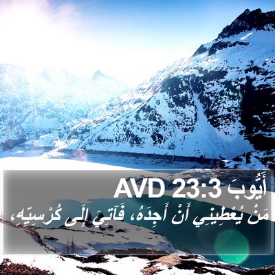 أَيُّوبَ 23:3 AVD Bible Verse Image