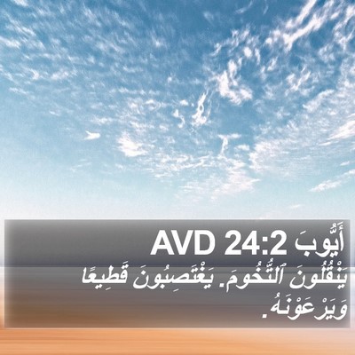 أَيُّوبَ 24:2 AVD Bible Verse Image