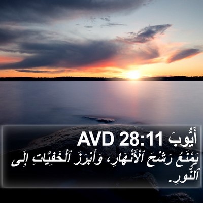 أَيُّوبَ 28:11 AVD Bible Verse Image