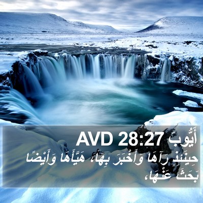 أَيُّوبَ 28:27 AVD Bible Verse Image