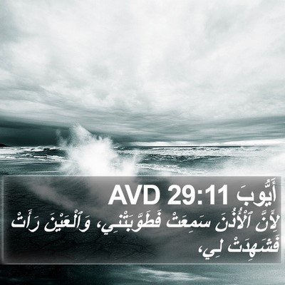 أَيُّوبَ 29:11 AVD Bible Verse Image