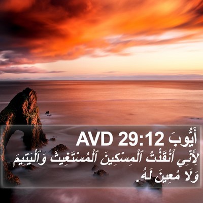 أَيُّوبَ 29:12 AVD Bible Verse Image