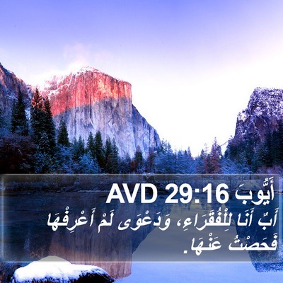أَيُّوبَ 29:16 AVD Bible Verse Image