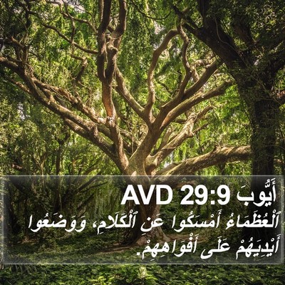 أَيُّوبَ 29:9 AVD Bible Verse Image