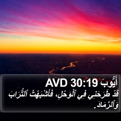 أَيُّوبَ 30:19 AVD Bible Verse Image