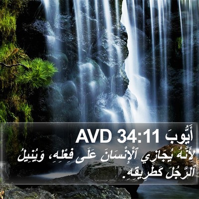 أَيُّوبَ 34:11 AVD Bible Verse Image
