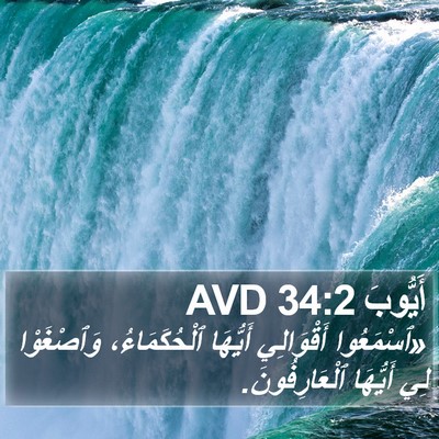 أَيُّوبَ 34:2 AVD Bible Verse Image