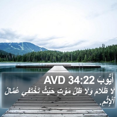 أَيُّوبَ 34:22 AVD Bible Verse Image