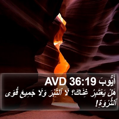 أَيُّوبَ 36:19 AVD Bible Verse Image