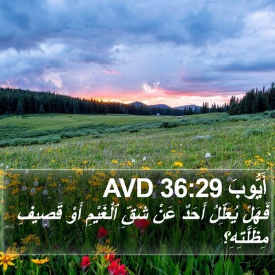 أَيُّوبَ 36:29 AVD Bible Verse Image
