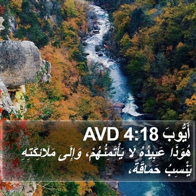 أَيُّوبَ 4:18 AVD Bible Verse Image