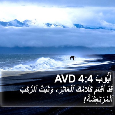 أَيُّوبَ 4:4 AVD Bible Verse Image