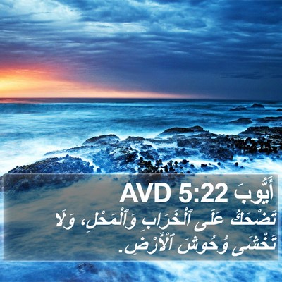 أَيُّوبَ 5:22 AVD Bible Verse Image