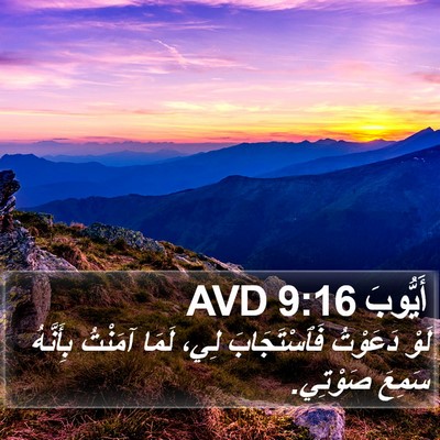 أَيُّوبَ 9:16 AVD Bible Verse Image