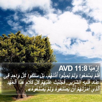 إِرْمِيَا 11:8 AVD Bible Verse Image