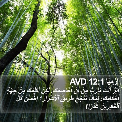 إِرْمِيَا 12:1 AVD Bible Verse Image