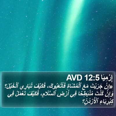 إِرْمِيَا 12:5 AVD Bible Verse Image