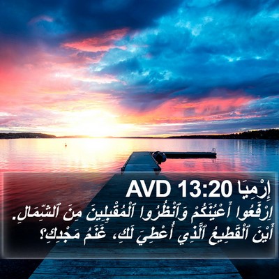 إِرْمِيَا 13:20 AVD Bible Verse Image