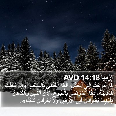إِرْمِيَا 14:18 AVD Bible Verse Image