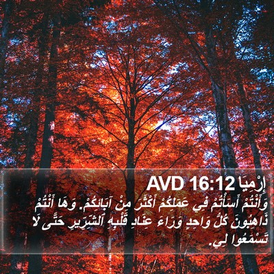 إِرْمِيَا 16:12 AVD Bible Verse Image