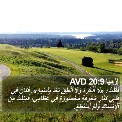 إِرْمِيَا 20:9 AVD Bible Verse Image
