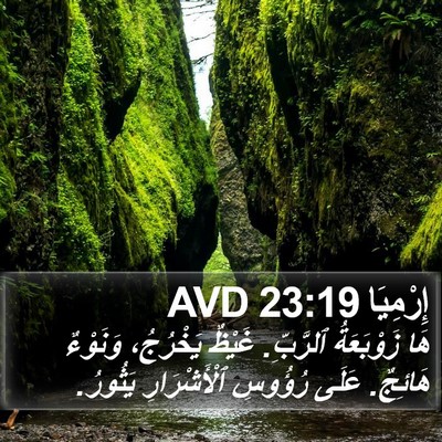 إِرْمِيَا 23:19 AVD Bible Verse Image