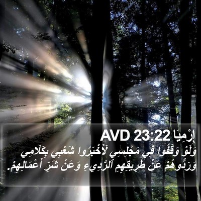 إِرْمِيَا 23:22 AVD Bible Verse Image