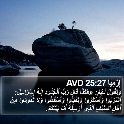 إِرْمِيَا 25:27 AVD Bible Verse Image