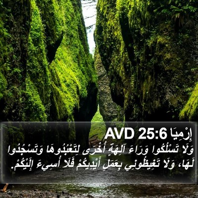 إِرْمِيَا 25:6 AVD Bible Verse Image