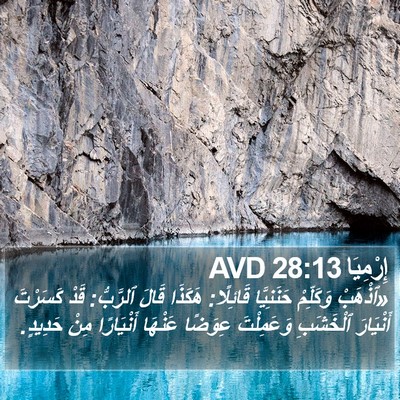 إِرْمِيَا 28:13 AVD Bible Verse Image